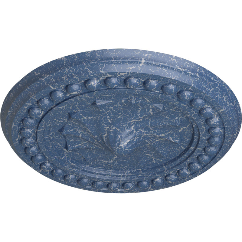 Médaillon de plafond H 15,75 po x l 15,75 po x P 2 po Foster, Americana craquelé