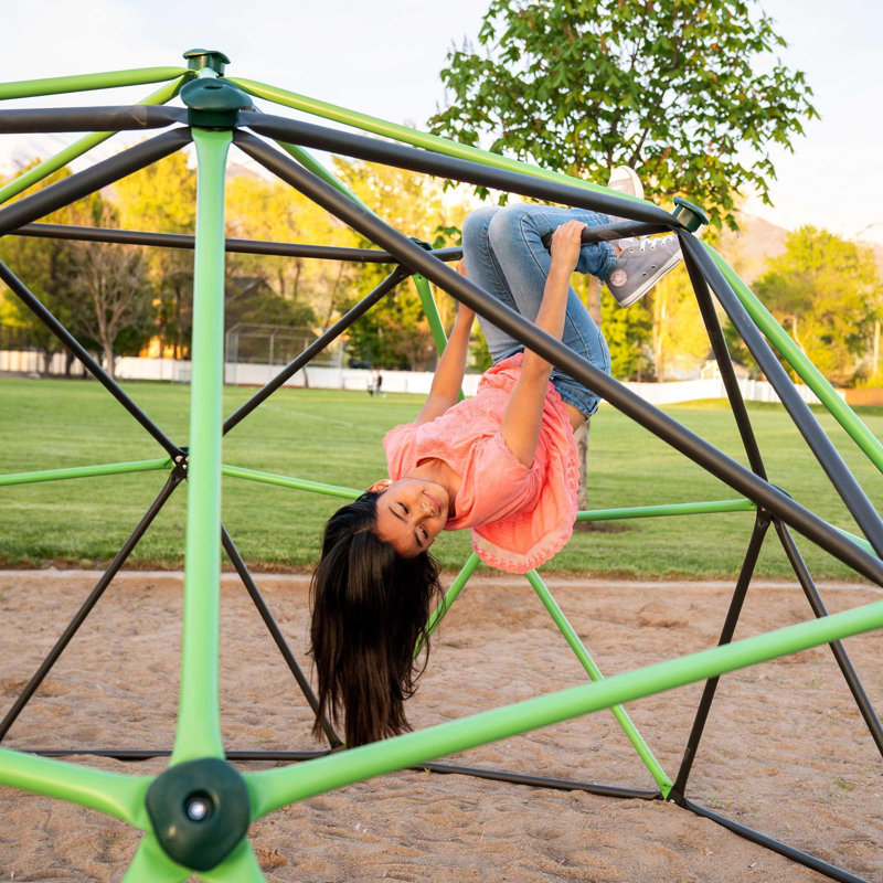 Mantis Green and Bronze 5.5 ft. Climbing Dome with Fort