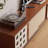 Creative design sense solid wood TV cabinet