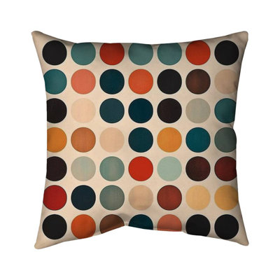Circle army - Beige Poly Twill Throw for Elegant – Throw Pillow Cover Only, Double-Sided Print, Insert Not Included