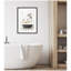 «Penguins in Classic Black and White Bath» par Amy Peterson, reproduction d'art encadrée-391676185