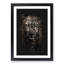 Leopard In The Dark Paint Splash - Picture Frame Graphic Art-56922943-56922945