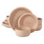 Bloomhouse Corcisa Clay 12 Piece Stoneware Reactive Glaze Dinnerware Set - Prosecco Blush Pink-174159209