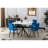 Modern Square Dining Table In White, 38.6" With Iron Legs, Easy To Clean And Install Iron, & Assemble, Space Saving-1884372213