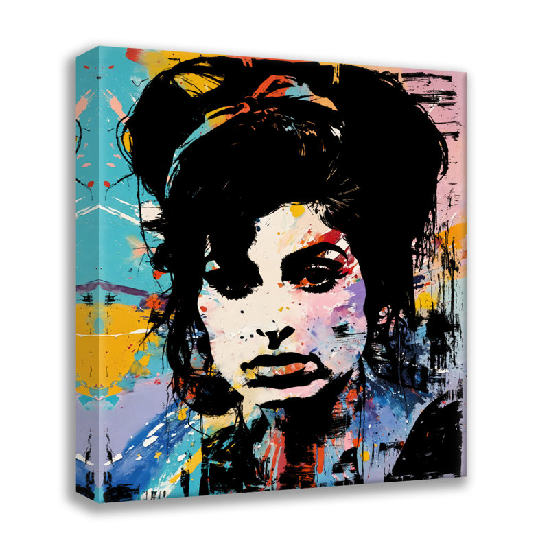 «Silkscreen Winehouse», estampe numérique sur toile tendue avec châssis, H 24 po x l 20 po