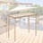 48" Outdoor Counter Height Table Patio Bar Table Heavy Duty Rectangle Metal Frame