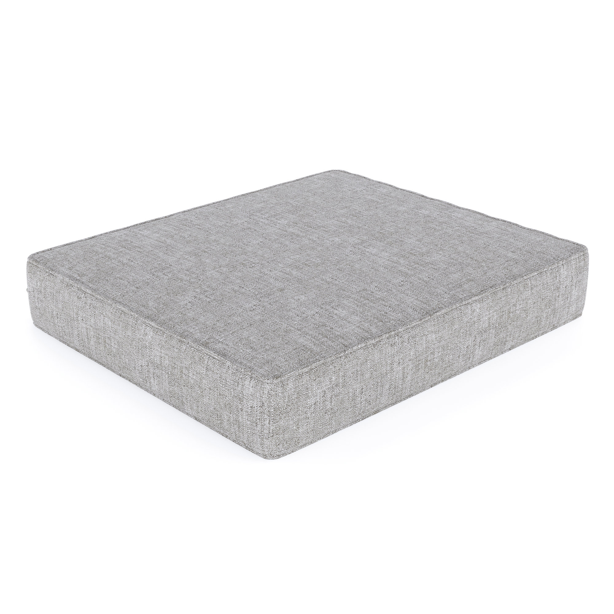 Sunbrella® Outdoor Ottoman Cushion, 4" H x 24" W x 20.5" D, Canvas Granite Sunbrella® Canvas