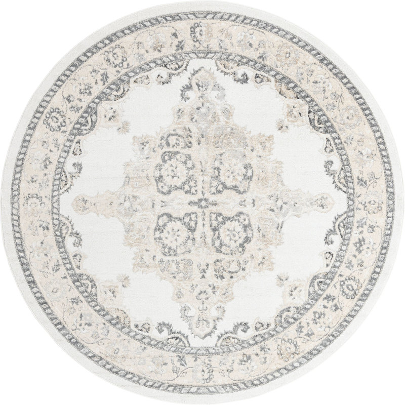 Makay Oriental Indoor Rug, Round 7'10"