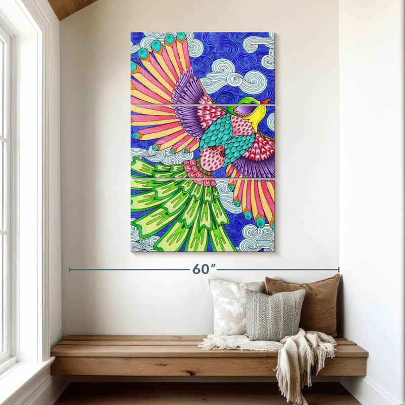 Brampt Winged Things, couleur IV, H 50 po x l 32 po