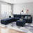 Tremee 7-Seater Upholstered Reversible Sectional-87089725