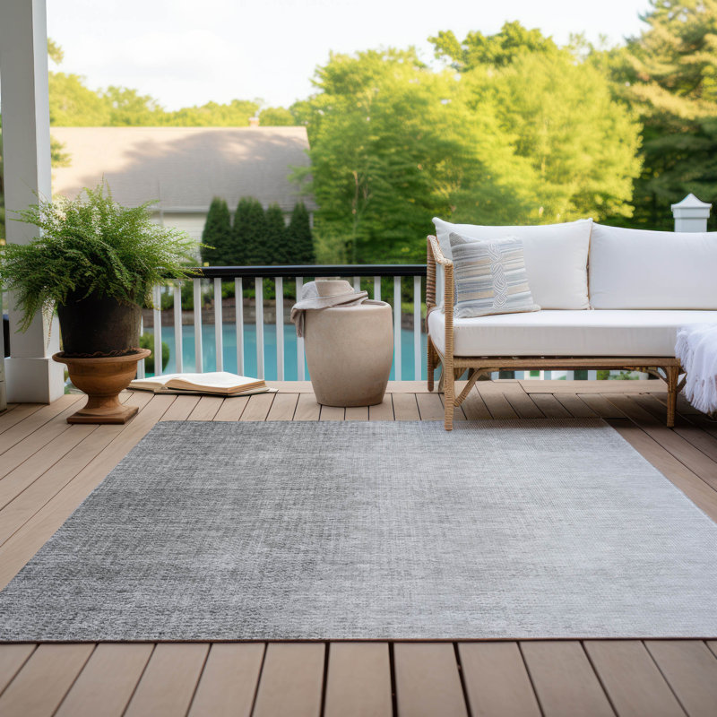 Malchow Washable Ombre Indoor / Outdoor Rug, Rectangle 2'6" x 3'10"