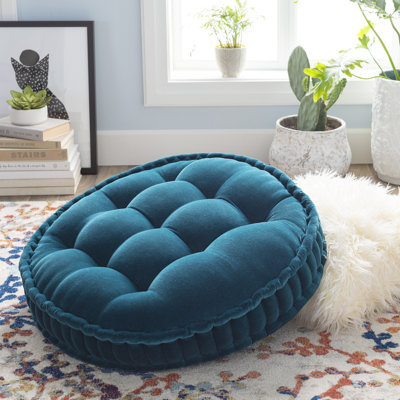 Vanleer Round Cotton Pillow Cover and Insert