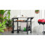 Chariot de barbecue extérieur en acier inoxydable à 3 tablettes avec roulettes pour table d'appoint