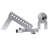 Alu Adjustable Trailer Drop Hitch,2Inch Receiver,8 Inch Adjustable