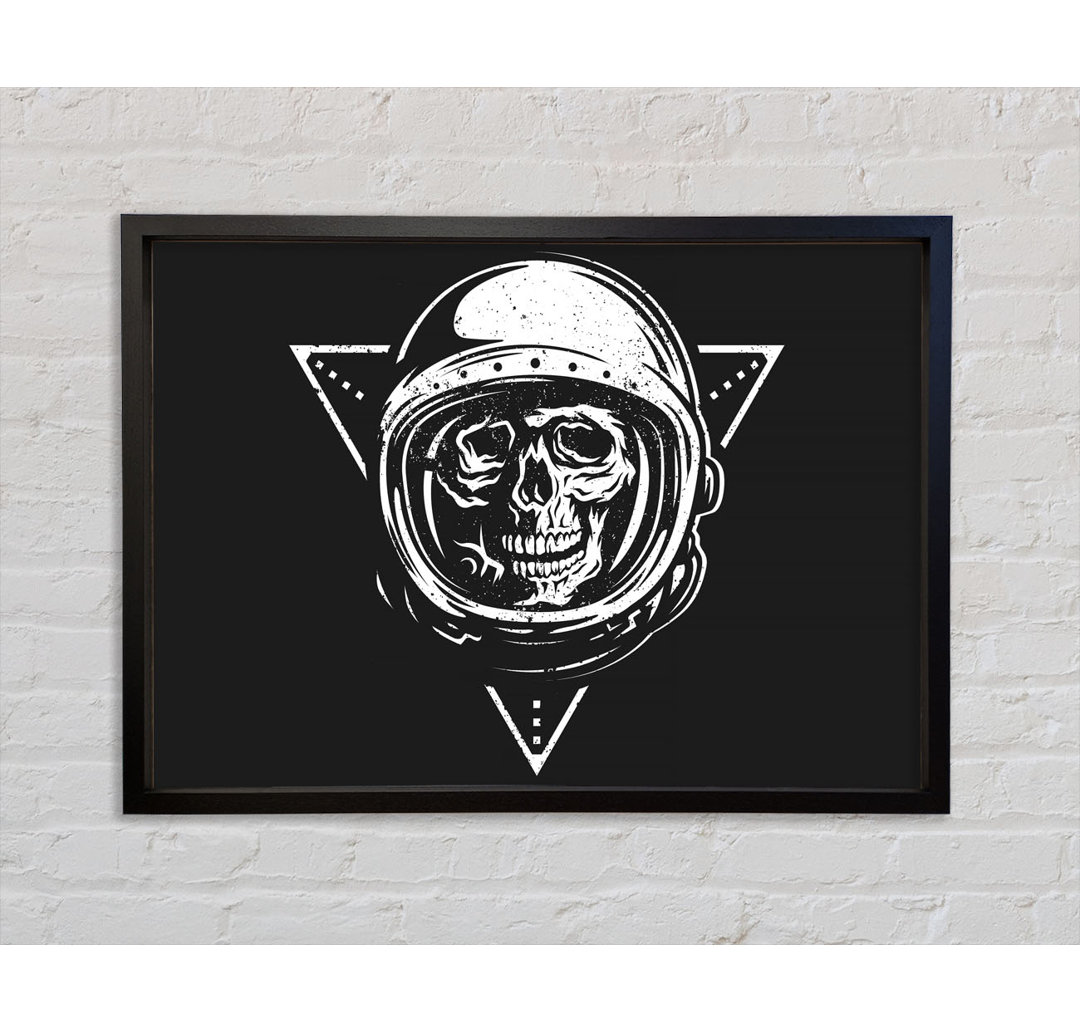 Spaceman Skull - Einzelner Bilderrahmen Kunstdrucke auf Leinwand