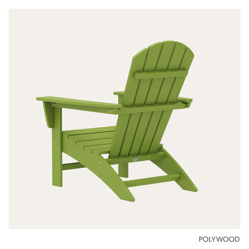 POLYWOOD Nautical Adirondack Chair, Lime