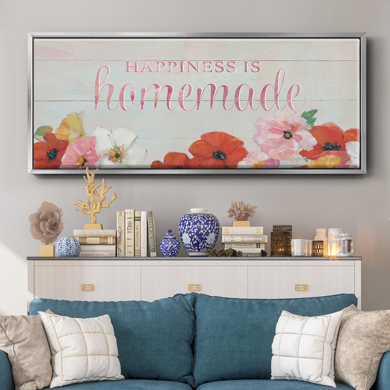 Happiness is Homemade- Framed Canvas