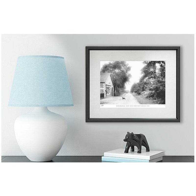 Wokingham, Nine Mile Ride Post Office 1909 by Francis Frith - Single Picture Frame Print, 40cm H x 50cm W x 2.3cm D