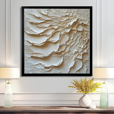 Olyne Ascending Light Of Cream Waves Waters II - Abstract Modern Transitional Wall Art