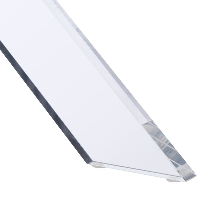 Repose-pieds standard carré de 20,1 po Lindola, Peau de mouton bleu marine