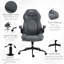 Chaise de bureau à haut dossier avec accoudoirs rabattables, chaise d'ordinateur pivotante à hauteur réglable et fonction d'inclinaison, conception ergonomique pour une assise confortable
