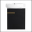 Meuble-lavabo à fermeture en douceur avec lavabo, 16 po pour les petites charnières de porte à fermeture en douceur