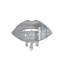 Décoration murale en acrylique Melting Dripping Lips-1407467173-1407467174