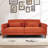 74 Inch Corduroy Sofa: Extra Deep Comfort, Mid-Century Modern 3-Seater Loveseat Couch-430034639