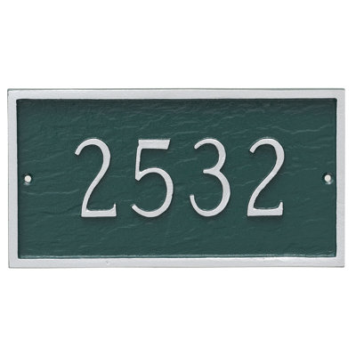 Plaque d'adresse murale 1 ligne Petite