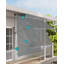 Dakota Fields 120cm W x 250cm D Polyester Cover Retractable Patio Awning-1397929084