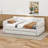 Queen Upholstered Platform Bed With Trundle-2024770510