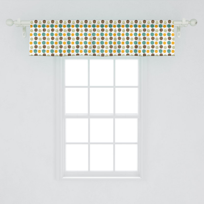Ensemble de 2 cantonnières Ambesonne Retro Abstract, L 54 po x L 12 po