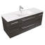 Ensemble de meuble-lavabo simple à fixation murale de 48 po pour la salle de bain avec comptoir en marbre synthétique Silhouette-870317904
