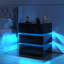 Fully Assembled 3-Drawer Nightstand with Charging Station and Motion Sensor RGB Light, Curved Profil-1208932932-1210173028