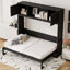 Lit escamotable Queen Size avec armoires de rangement-1331406688
