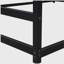 Metal house-shaped platform bed, black, extra-large-121069851