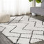 Tapis beige / gris foncé à longs poils Schlosser-673596373