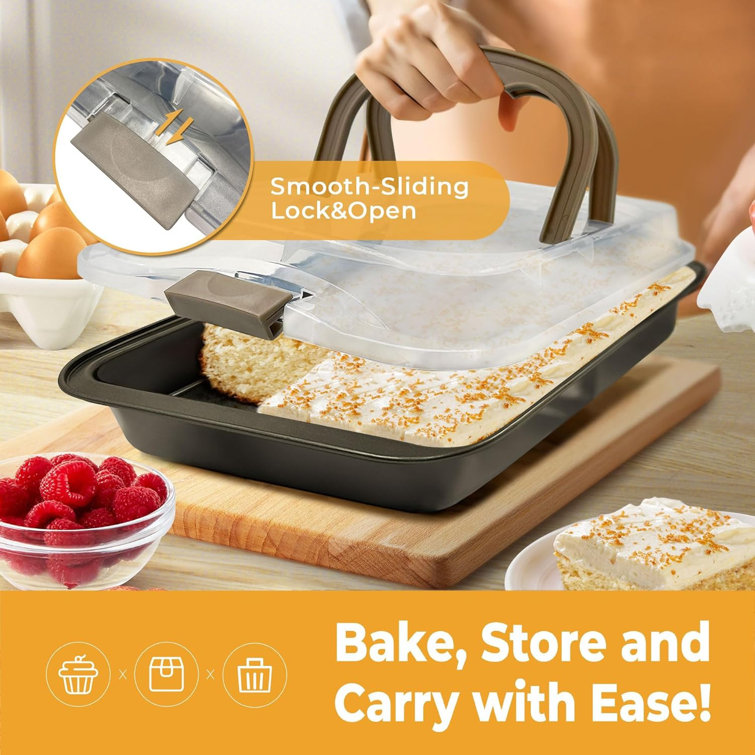  LINKLIFE Baking Pans Set for Oven Baking, Bakeware Sets 6-Piece  Includes Cup Cake Pan, Square Pan, Cookie Sheet, Deep Roasting Pan, Loaf  Box, Nonstick Coating Baking Pan Dishwasher Safe: Home 