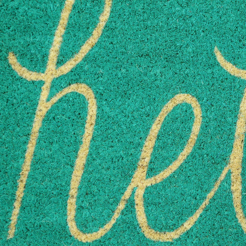 Epes Non-Slip Outdoor Doormat, Aqua