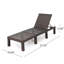 Chaise méridienne inclinable avec coussin Caston-28680416