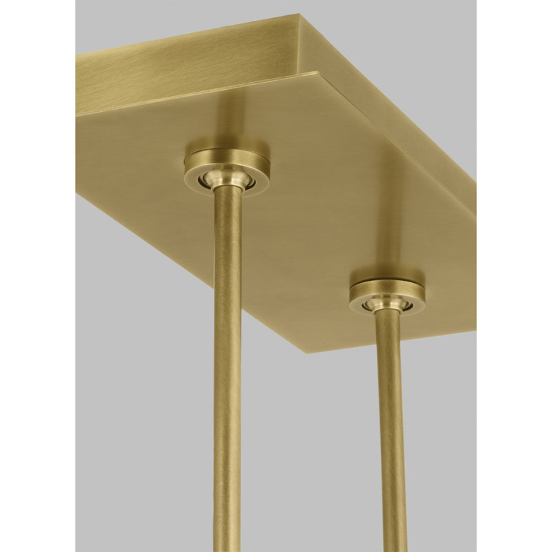 I-Beam 1 - Light LED Pendant, Plated Brass