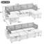 Canapé-lit modulaire en U de 112 po Fialynn-106295940