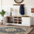 2-Door Padded Shoe Storage Bench Cabinet, Adjustable Removable Shelves & Anti-Tip Design, Scratch-Resistant Finish Suitable For Entryway-141610564