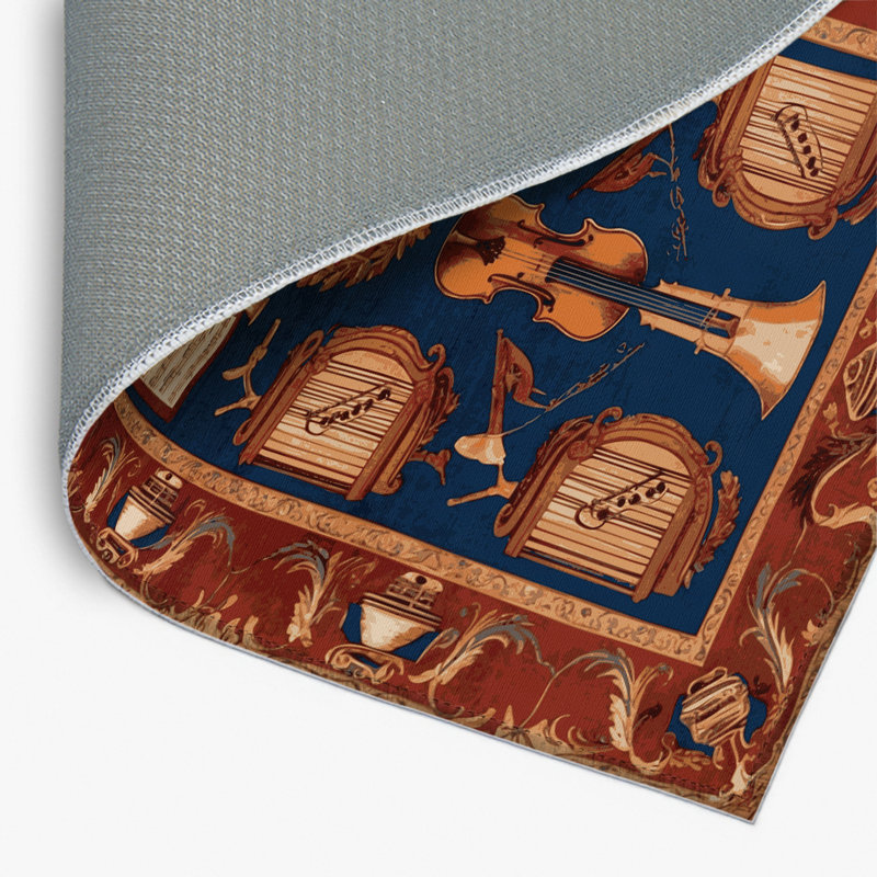 Tapis d'intérieur et d'extérieur brun français, Rectangulaire 2 pi x 3 pi