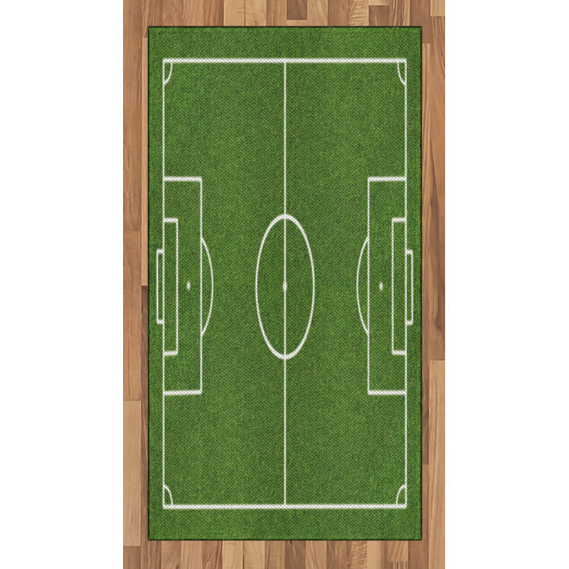 Sports High Density Long Fiber Poly Threads Decorative Area Rug Carpet, Rectangle 2'7" x 5'