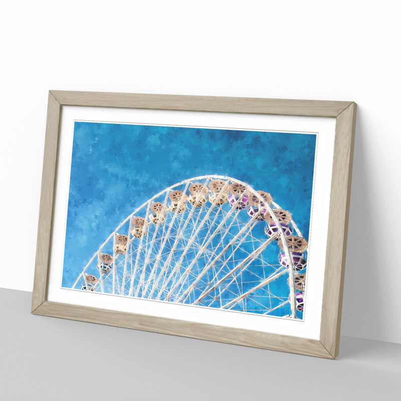 Ferris Wheel Vol.4 - Framed Print, Oak Framed, 48cm H x 65cm W x 2cm D