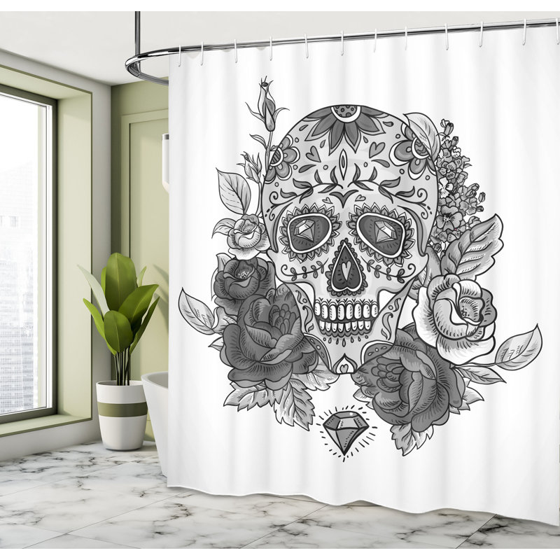 Shower Curtain with Hooks Included, 75" H x 69" W