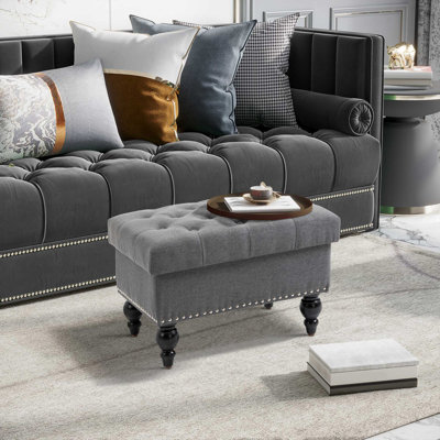 Repose-pieds avec rangement pour le salon HOMcom (y compris le repose-pieds)
