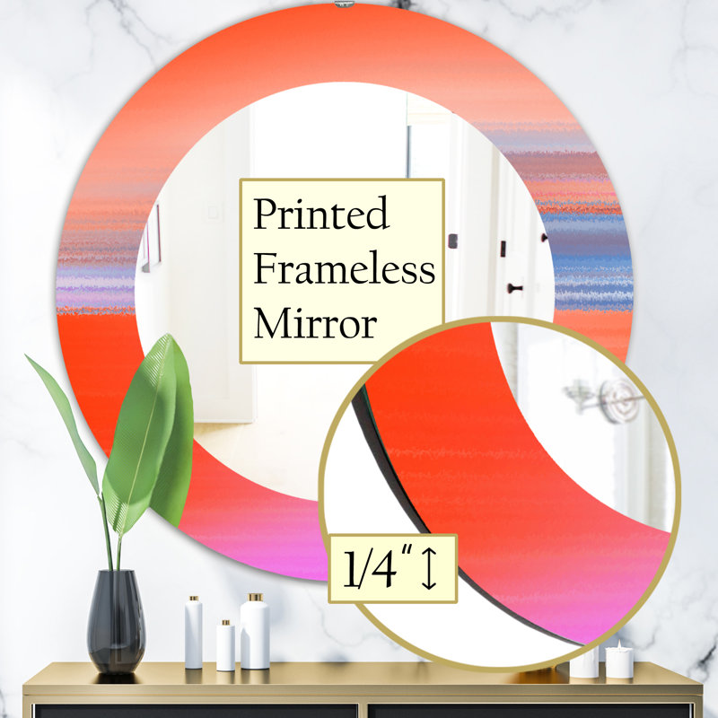 Miroir décoratif sphérique Mid-Century, H 23,6 po x l 23,6 po