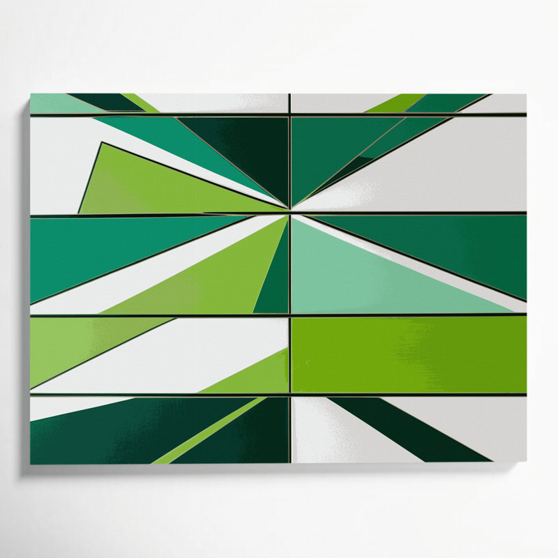 Art rigide sur toile 19 "Hard Edge", H 11 po x l 14 po